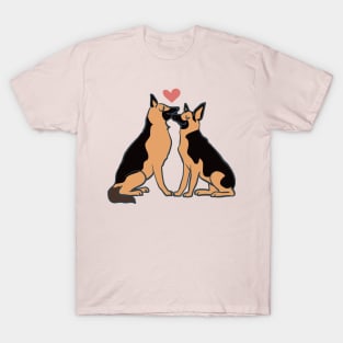 German Shepherd Kisses T-Shirt